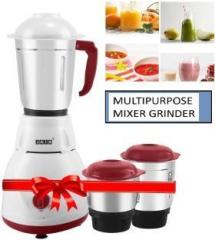 Jaia Mixer Grinder With 3 Jars Blending, Grinding, Pureeing, ETC FAST 500 Mixer Grinder 3 Jars, Multicolor