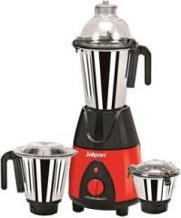 Jaipan JP KITCHEN BEAUTY 850 Mixer Grinder 3 Jars, Red, Black, Silver