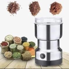 Kayru Stainless Steel Electric Coffee Machine Bean Grinder Blenders for Kitchen mahine 300 Mixer Grinder 1 Jar, Silver