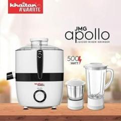 Khaitan Orfin K0308 NA 500 Juicer Mixer Grinder 2 Jars, White