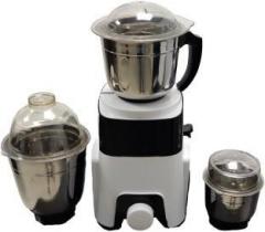 Kumaka 600 Watts Mixer Grinder with 3 Jars 100% Copper Motor White KMK SMT01 600 Mixer Grinder