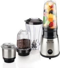 Lee Star Stainless Steel Nutrimix Plus LE 810 Mixer Grinder with 4 jars 400 W Mixer Grinder 4 Jars, Black