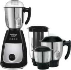 Maharaja Whiteline Joy elite MX 191 750 W Mixer Grinder 4 Jars, Black and Silver