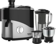 Maharaja Whiteline JX1 157 Odacio Plus 550 W Juicer Mixer Grinder 3 Jars, Black, Grey