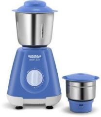 Maharaja Whiteline MX 221 Smart 1..2..3 500 W Mixer Grinder 2 Jars, Blue