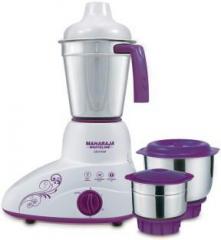 Maharaja Whiteline Stunner MX 168 500 Watt Mixer Grinder with 3 Jars Purple/White 500 Mixer Grinder