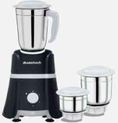 Maxotech Powerful Hybrid 100% Copper Motor Tuba 700 Mixer Grinder 3 Jars, White, Black