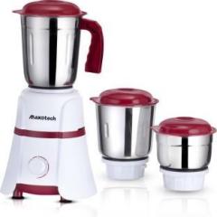 Maxotech Thunder Powerful Hybrid 100% Copper Motor 700 Mixer Grinder 3 Jars, White, Light Brown