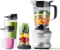 Nutribullet NBC 1209SL Blender Combo, 1200W Silver, 4 Jars NA 1200 Juicer Mixer Grinder 4 Jars, Silver