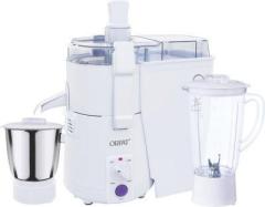 Orpat Juicer Mixer Grinder Potenza Plus 900 Juicer Mixer Grinder 2 Jars, White