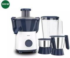 Philips HL7568 Daily Collection 500 Juicer Mixer Grinder 3 Jars, Deep Azure