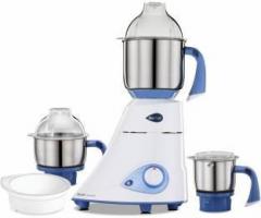 Preethi Blue Leaf Diamond 750 Watt Mixer Grinder, 3 Piece, Blue/White 750 Mixer Grinder