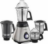 Preethi MG208 Steel 750 Juicer Mixer Grinder 4 Jars, Metallic, Black