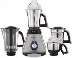 Preethi MG 208 Steele Supreme 750 Mixer Grinder 4 Jars, Black, White