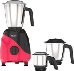 Preethi Peppy MG 245 750 W Mixer Grinder 3 Jars, Black & Red