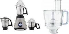 Preethi Steel Max With Atta Kneader MG 524 Jar 750 Mixer Grinder