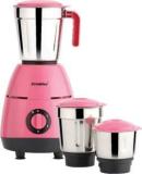 Premier Pinky 550W With 3 Stainless Steel Jars 230 Mixer Grinder 3 Jars, Pink