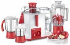 Prestige 41118 jmg Mixer 550 Juicer Mixer Grinder 3 Jars, Red