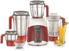 Prestige 42502 Elegant 750 V2 750 Juicer Mixer Grinder 4 Jars, Red