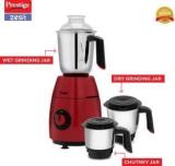 Prestige 42533 Zest 750 Mixer Grinder 3 Jars, Red