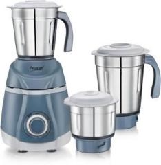 Prestige Atlas Classic 500 W Juicer Mixer Grinder with Flow Breaker Design 3 Jars, White, Grey