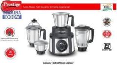 Prestige Endura 4 jar 1000 Juicer Mixer Grinder 4 Jars, black / silver