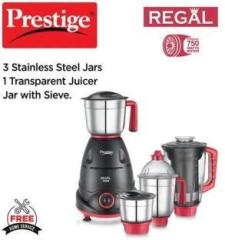 Prestige Prestig Regal 750 Juicer Mixer Grinder 4 Jars, Red and Black 750 Juicer Mixer Grinder 4 Jars, Black, Red