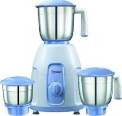 Prestige Stylo 550 W Mixer Grinder 3 Jars, White with indigo base