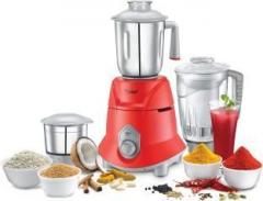 Prestige Watts Supra 750 Mixer Grinder 3 Jars, Red, Silver