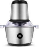 Prh Basics Electric Food Chopper Grinder For Meat, Vegetables, Chutney, Fruit & Nuts | 2 Liter | 350 Mixer Grinder 1 Jar, Silver, Black