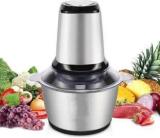 Prh Basics Electric Grinder Food Chopper For Meat, Vegetables, Chutney, Fruit & Nuts 2L 350 Mixer Grinder 1 Jar, Silver