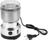 Purvi By Multifunction Smash Machine Spice Grinder Portable Electric Grain Mill Grinder Stainless Steel Dry Grain Spices Cereals Seasonings Coffee Bean 150W Mixer Grinder 150 Mixer Grinder 1 Jar, Silver Mat