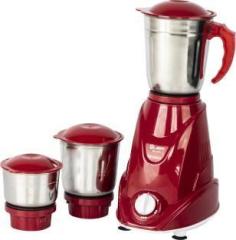 Quba MG 107 Maroon 550 Mixer Grinder 3 Jars, Maroon