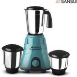 Sansui Allure Plus 500 W Juicer Mixer Grinder 3 Jars, Black, Blue