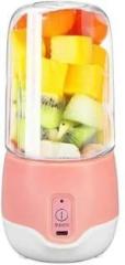 Siddivinayak Creation Portable Blender USB Rechargeable with 6 Blades Juicer Smoothie Cup QUALITYZONE 0 0 Juicer Mixer Grinder 1 Jar, Multicolor