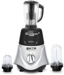 Silentpowersunmeet 1000 watts Rocket Mixer Grinder with 2 Bullets Jars and Juicer Jar Juicer Jar, 350ML Jar and 530ML Jar 1000 Mixer Grinder 3 Jars, BLACKSILVER