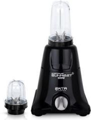 Silentpowersunmeet 600 watts Mixer Grinder with 2 Bullets Jars 530ML and 350ML EPMG406 Mixer Grinder with Bullets Jars 600 Mixer Grinder 2 Jars, Black