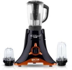 Silentpowersunmeet 750 watts Mixer Grinder with 3 Jars 1 Juicer Jar and 2 Bullet Jars EPMG218 Mixer Grinder with Juicer and Bullets Jars 750 Mixer Grinder 3 Jars, Black