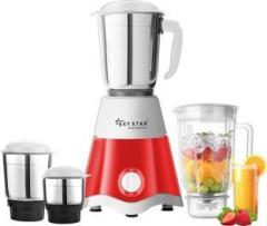 Skystar Star Eco Series 750 Juicer Mixer Grinder 4 Jars, White, Red