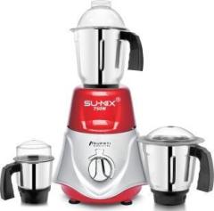 Su mix 750W Rocket Mixer Grinder with 3 Jars Chutney, Liquid and Dry Jar, TR83 ROCKET 3 Steel Jars 750 Mixer Grinder 3 Jars, REDSILVER