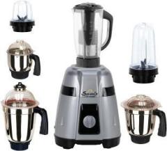 Su mix Mixer Juicer Grinder with 6 Jar 2 Bullet Jar, 1 Juicer Jar with filter, 1 Large Jar, 1 Medium Jar and 1 Chutney Jar SA20 SMX 875 750 Juicer Mixer Grinder 6 Jars, Silver