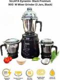 Sujata By Sujata DYNAMIX BLACK 900 Juicer Mixer Grinder 3 Jars, Black