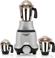 Sunmeet SUNBUTSLV21 1000 Watt Mixer Grinder with 3 Jars 1 Wet Jar, 1 Dry Jar and 1 Chutney Jar SUNBUTSLV211000W3 1000 Mixer Grinder 3 Jars, Silver