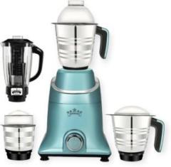 Superchat Premium ABS Plastic Body Kiya 1000 Mixer Grinder 4 Jars, Sky Blue