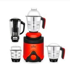 Superchat Premium ABS Plastic Body New Hotel 1000 Mixer Grinder 4 Jars, Orange