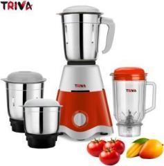 Triva Starchef Pro Tx74 550 Juicer Mixer Grinder 4 Jars, Red & White