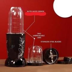 Tutu Tulle Nutri Blend 24000 RPM Bullet Mini Hand Blender ABS Altra plastic body Havy 500W Motor Capacity 500 Juicer Mixer Grinder 2 Jars, Black66