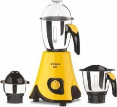 Vidiem by Vidiem MG 610 A Lily 650 Mixer Grinder 3 Jars, Yellow