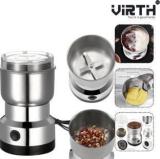 Virth Stainless Steel Electric Dried Spice And Coffee Grinder, Grinder Crusher 350 Mixer Grinder 1 Jar, Silver