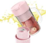 Zowish Portable Blender Blend On The Go! Rechargeable USB Perfect For Shakes Smoothies Crusher Juicer Blender 240 Juicer Mixer Grinder 1 Jar, Pink